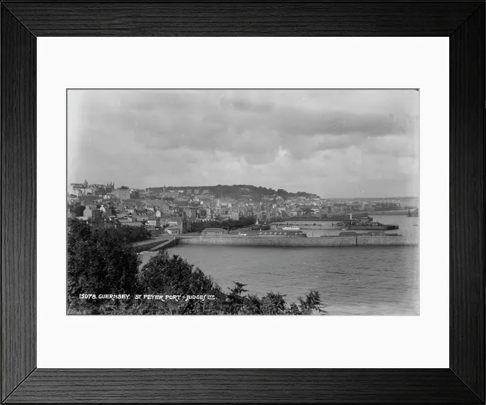 Framed Print : A Scenic View of St. Peter Port Framed Print : A Scenic View of St. Peter Port