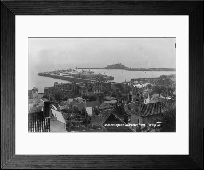 Framed Print : Aerial View of St. Peter Port, Guernsey Framed Print : Aerial View of St. Peter Port, Guernsey