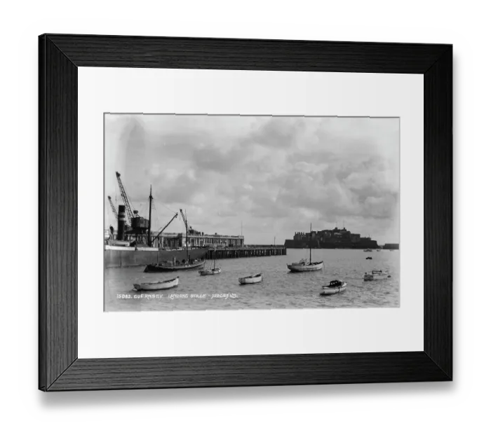 Framed Print : Guernsey Landing Stage Framed Print : Guernsey Landing Stage
