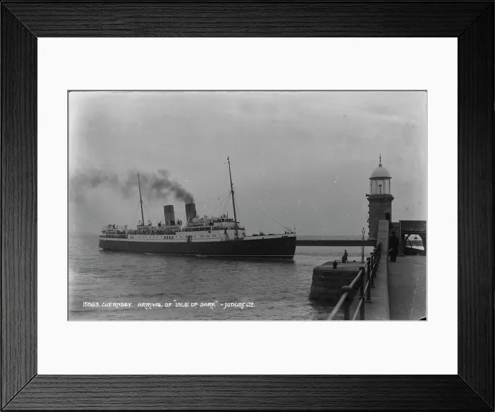 Framed Print : Arrival of the Isle of Sark Framed Print : Arrival of the Isle of Sark