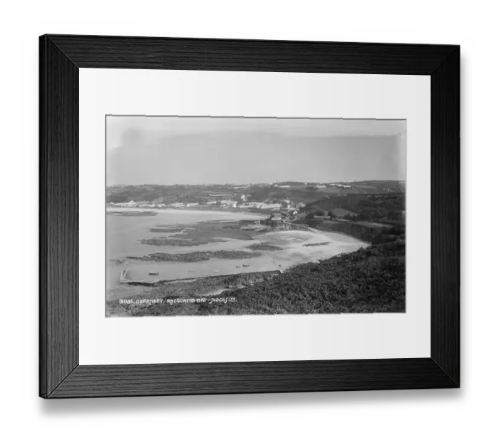 Framed Print : Rocquaine Bay, Guernsey Framed Print : Rocquaine Bay, Guernsey