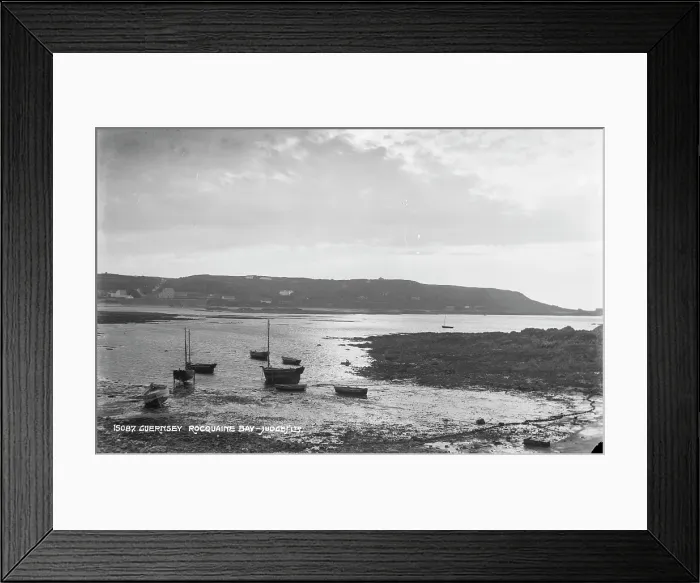 Framed Print : Boats at Rocquaine Bay Framed Print : Boats at Rocquaine Bay