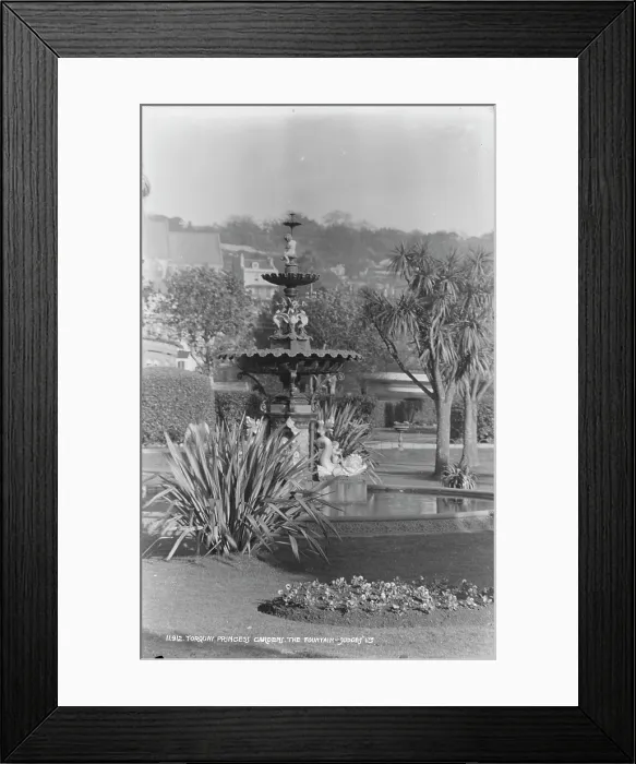 Framed Print : The Fountain in Princess Gardens Framed Print : The Fountain in Princess Gardens