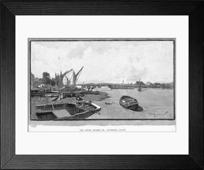 Framed Print : Battersea Reach Framed Print : Battersea Reach