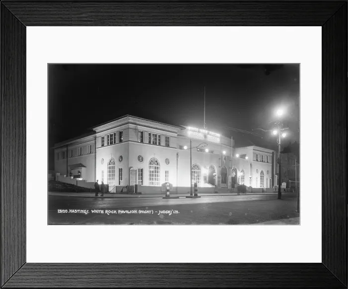 Framed Print : White Rock Pavilion at Night Framed Print : White Rock Pavilion at Night