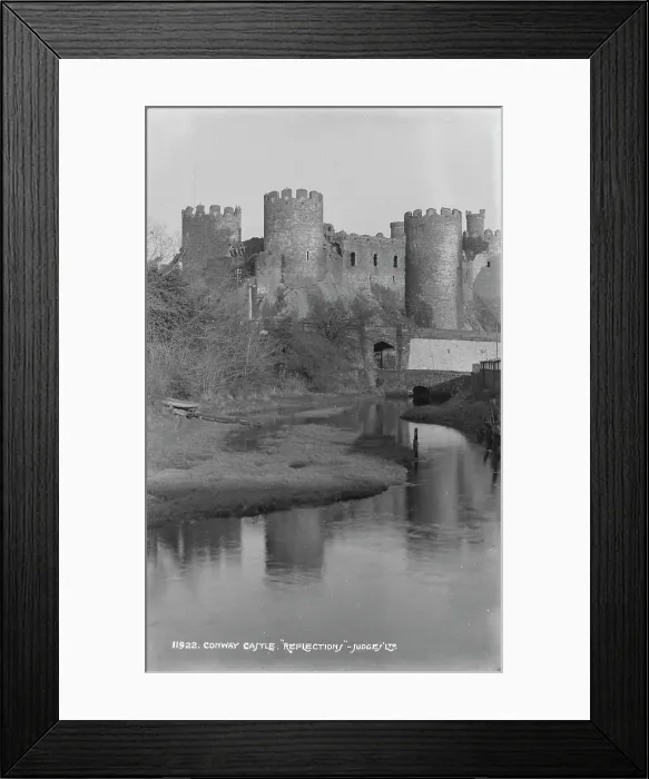 Framed Print : Conway Castle Reflection Framed Print : Conway Castle Reflection
