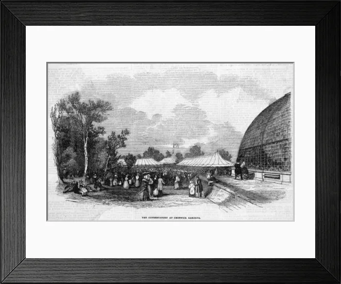 Framed Print : CHISWICK. The Conservatory in Chiswick Gardens Framed Print : CHISWICK. The Conservatory in Chiswick Gardens