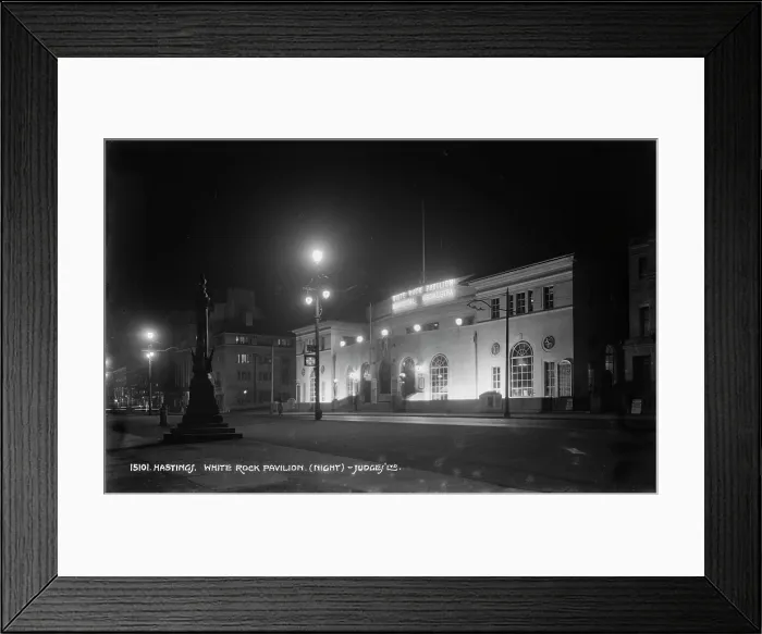 Framed Print : White Rock Pavilion at Night Framed Print : White Rock Pavilion at Night