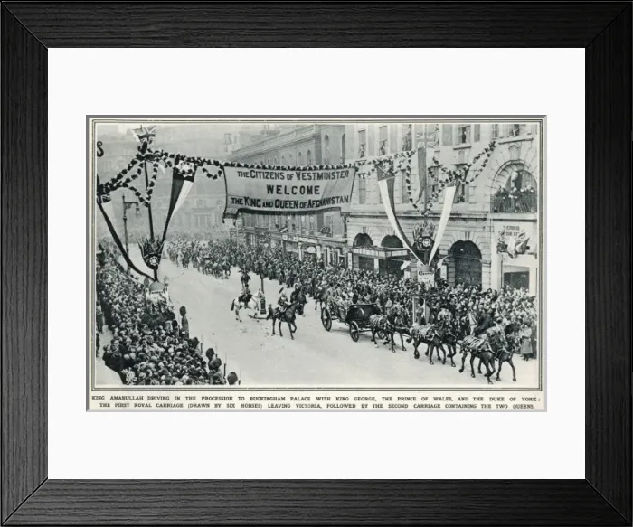 Framed Print : Afghan Royals Procession Framed Print : Afghan Royals Procession