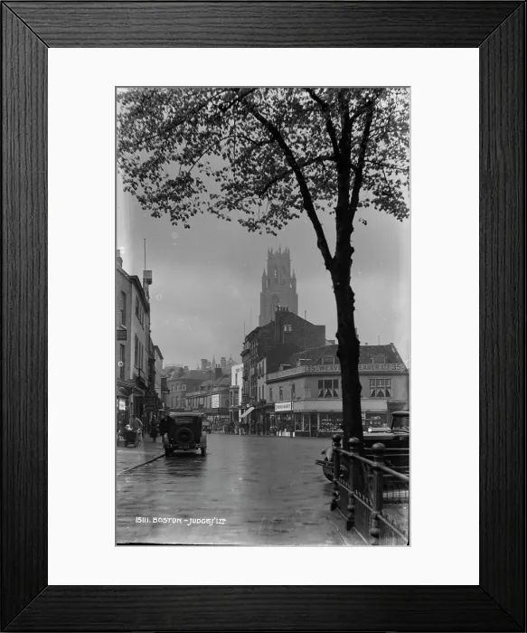 Framed Print : Historic Street Scene in Boston Framed Print : Historic Street Scene in Boston