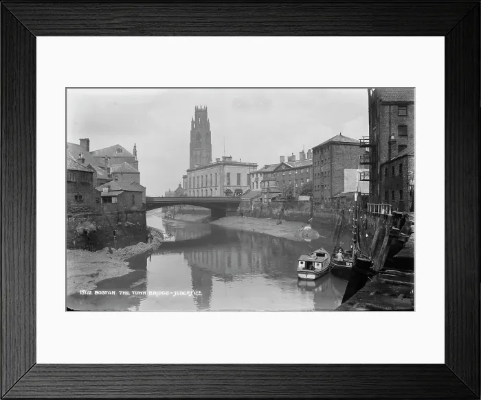 Framed Print : The Town Bridge, Boston Framed Print : The Town Bridge, Boston