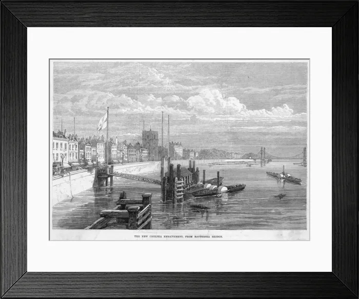 Framed Print : Chelsea Embankment Framed Print : Chelsea Embankment