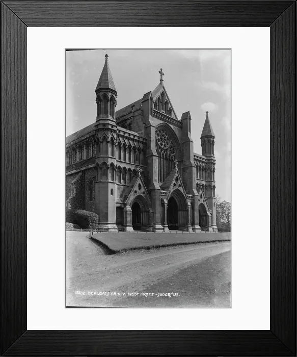 Framed Print : St. Albans Abbey - West Front Framed Print : St. Albans Abbey - West Front