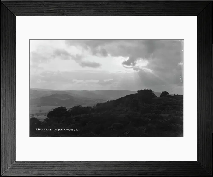 Framed Print : Above Matlock - Judges View Framed Print : Above Matlock - Judges View