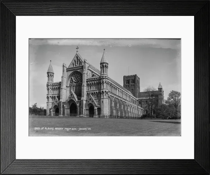 Framed Print : St. Albans Abbey from the Southwest Framed Print : St. Albans Abbey from the Southwest