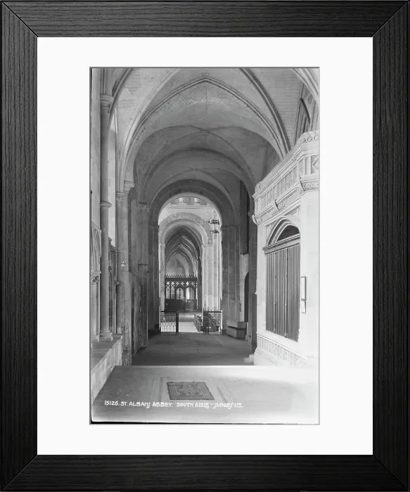 Framed Print : South Aisle of St. Albans Abbey Framed Print : South Aisle of St. Albans Abbey