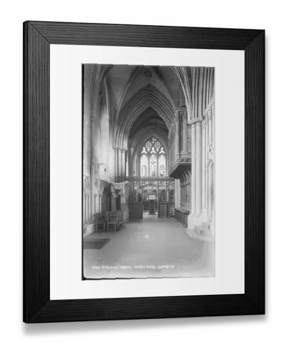 Framed Print : Interior of St. Albans Abbey - North Aisle Framed Print : Interior of St. Albans Abbey - North Aisle