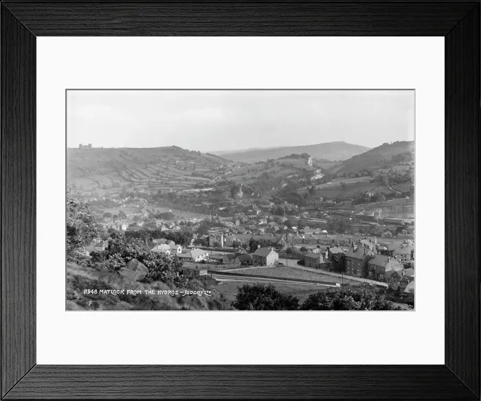 Framed Print : View of Matlock from the Hydros Framed Print : View of Matlock from the Hydros