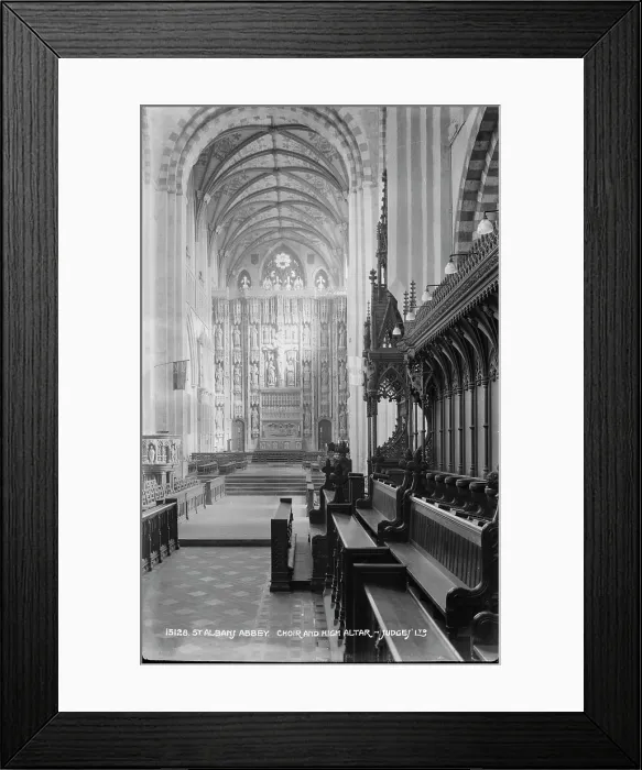 Framed Print : St. Albans Abbey Choir and High Altar Framed Print : St. Albans Abbey Choir and High Altar