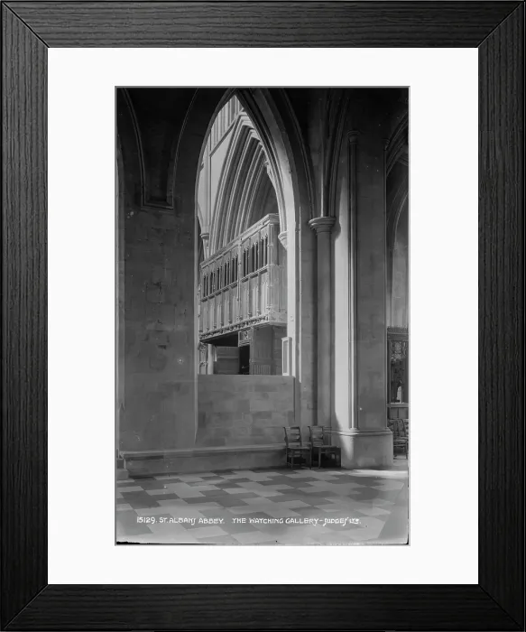 Framed Print : The Watching Gallery at St. Albans Abbey Framed Print : The Watching Gallery at St. Albans Abbey