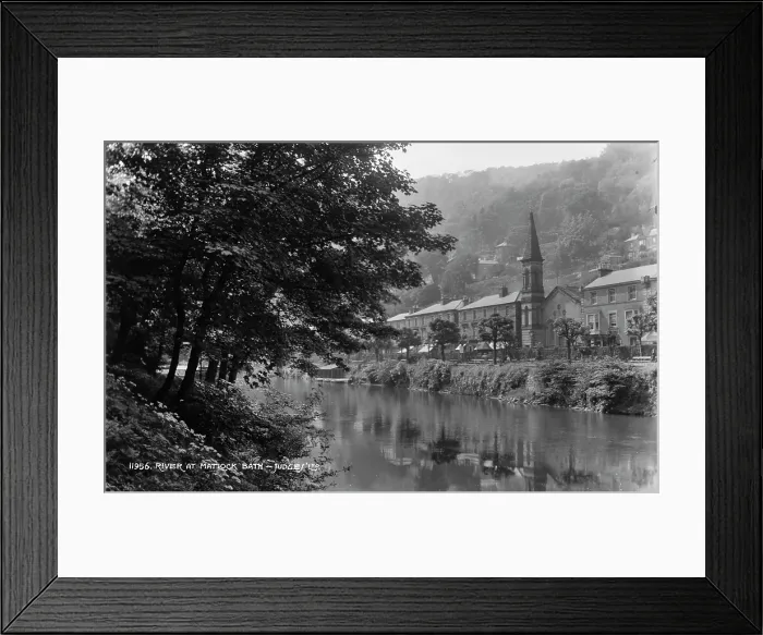Framed Print : River at Matlock Bath