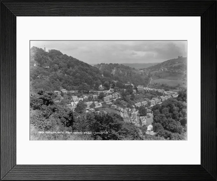 Framed Print : Matlock Bath from Lover's Walks Framed Print : Matlock Bath from Lover's Walks