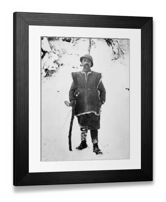 Framed Print : French troops winter clothing, 1916 Framed Print : French troops winter clothing, 1916