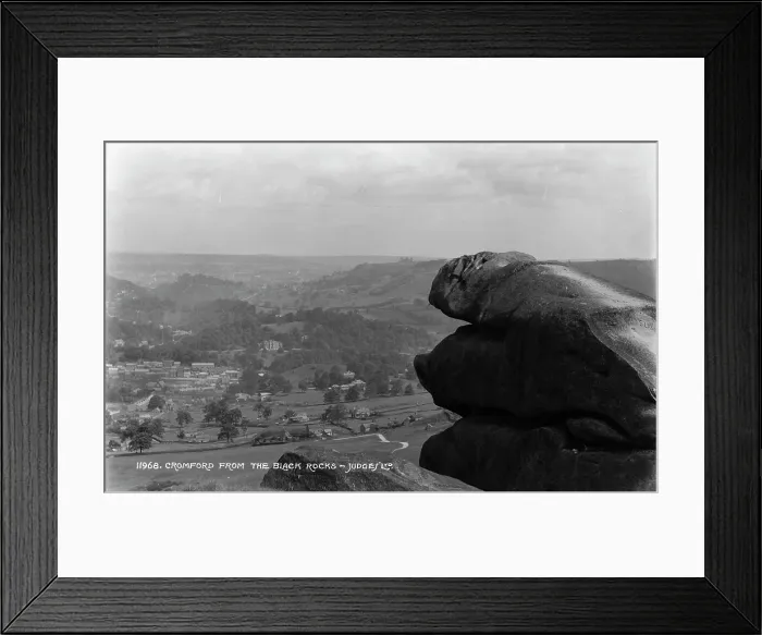 Framed Print : View of Cromford from the Black Rocks Framed Print : View of Cromford from the Black Rocks