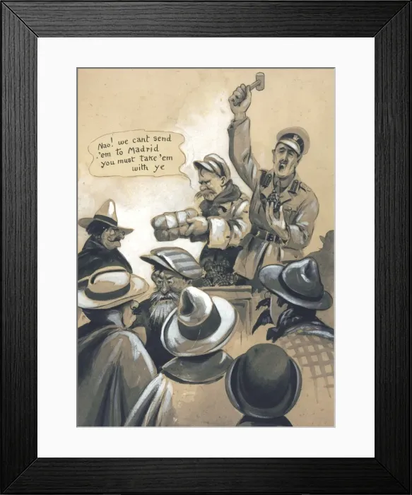Framed Print : Bargains in Bombs by Bruce Bairnsfather