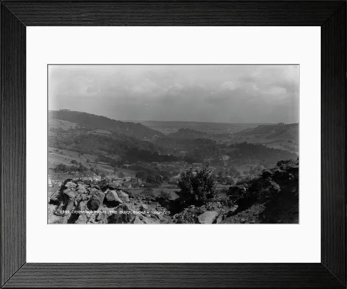 Framed Print : View of Cromford from the Black Rocks Framed Print : View of Cromford from the Black Rocks