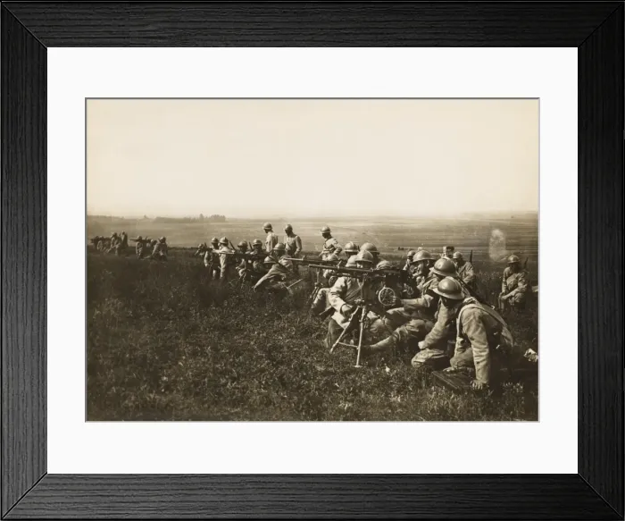 Framed Print : French machine-gunners 1916 Framed Print : French machine-gunners 1916