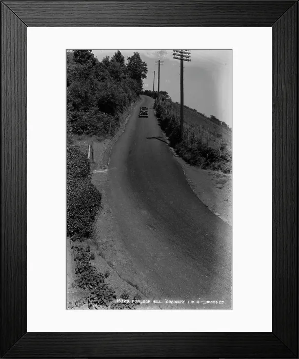 Framed Print : Porlock Hill Gradient Framed Print : Porlock Hill Gradient
