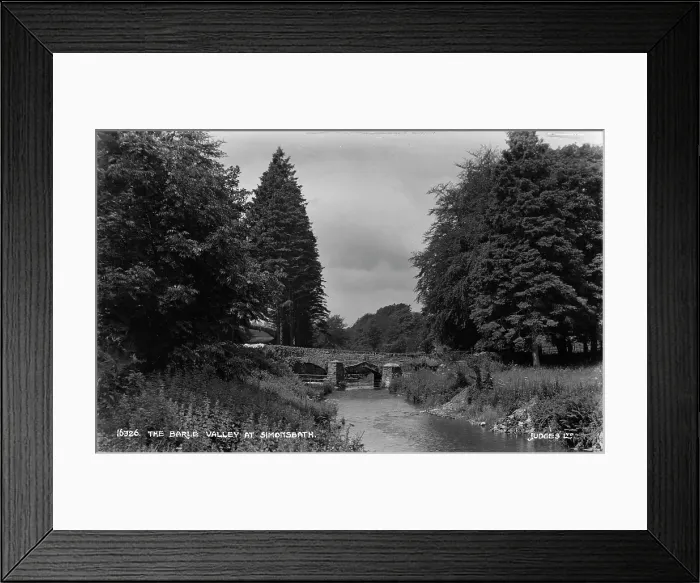 Framed Print : The Barle Valley at Simonsbath