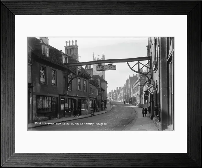 Framed Print : George Hotel and St. Martin's Street Framed Print : George Hotel and St. Martin's Street