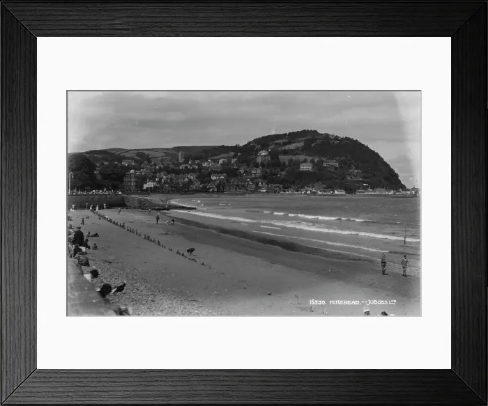 Framed Print : Beach at Minehead