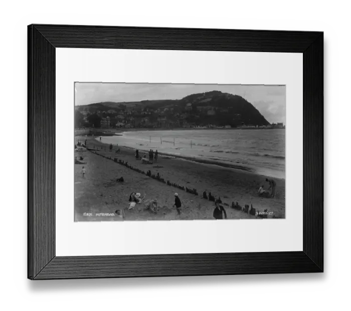 Framed Print : Beach Scene at Minehead Framed Print : Beach Scene at Minehead