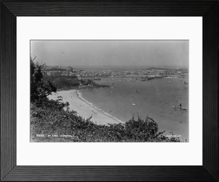 Framed Print : Scenic View of St. Ives, Cornwall Framed Print : Scenic View of St. Ives, Cornwall