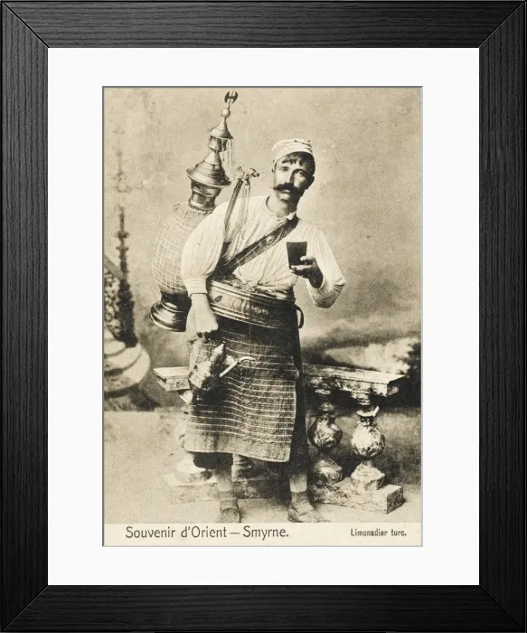 Framed Print : An itinerant lemonade seller from Izmir (Smyrna) Framed Print : An itinerant lemonade seller from Izmir (Smyrna)