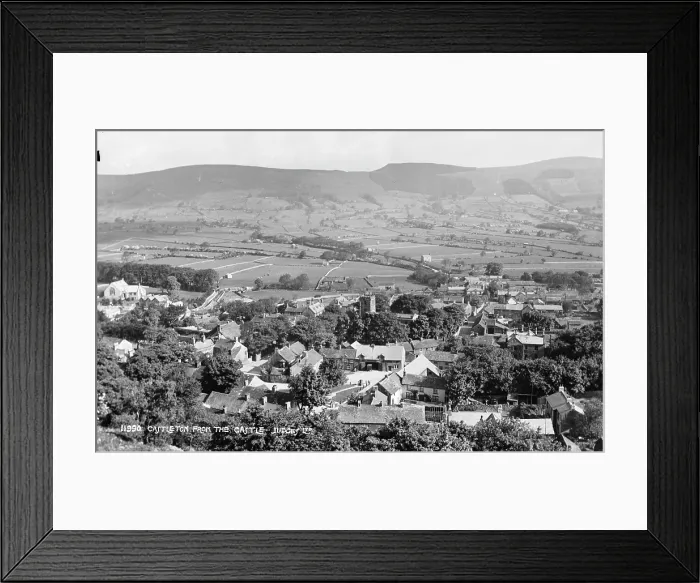 Framed Print : Aerial View of Castleton Framed Print : Aerial View of Castleton