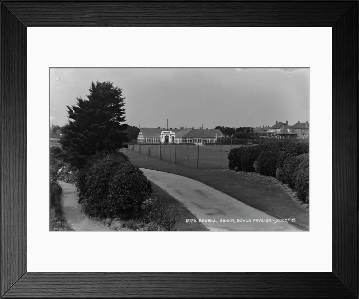 Framed Print : Indoor Bowls Pavilion in Bexhill Framed Print : Indoor Bowls Pavilion in Bexhill