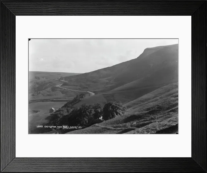 Framed Print : View of Mam Tor from Castleton Framed Print : View of Mam Tor from Castleton