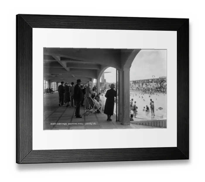 Framed Print : A Day at the Bathing Pool Framed Print : A Day at the Bathing Pool