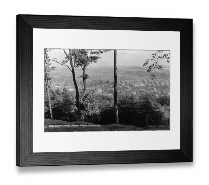 Framed Print : View of Buxton from Corbar Woods Framed Print : View of Buxton from Corbar Woods