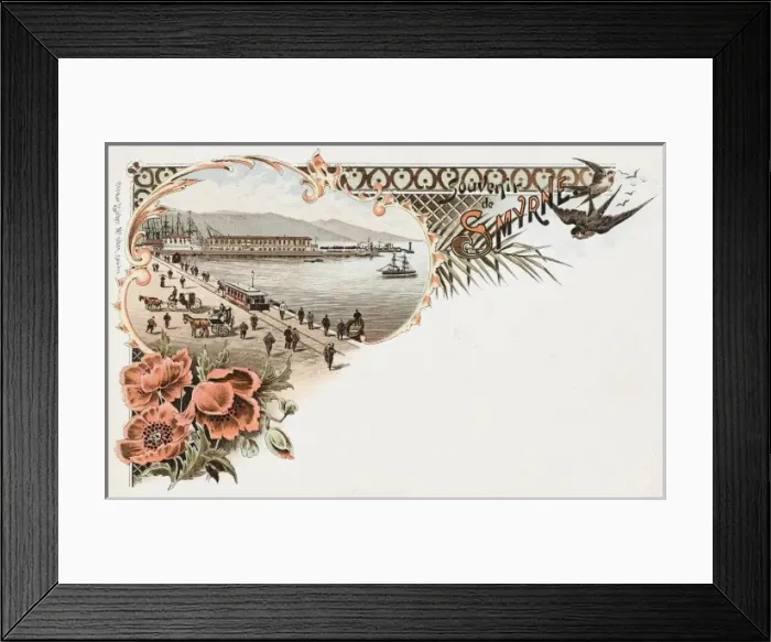 Framed Print : Izmir, Turkey - The Quay with Horse Tram Framed Print : Izmir, Turkey - The Quay with Horse Tram