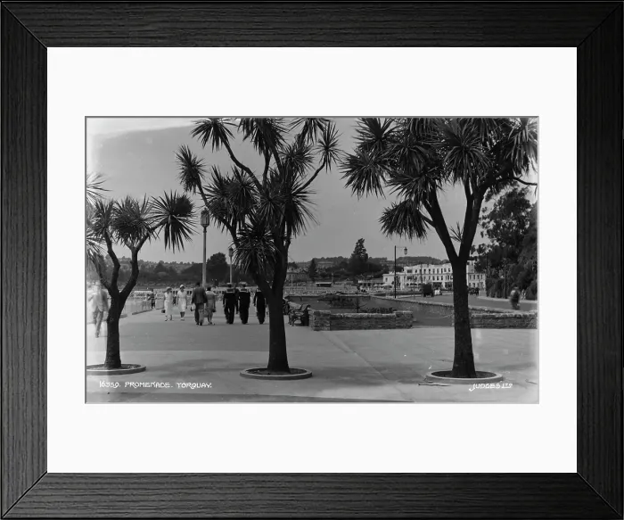 Framed Print : Promenade in Torquay Framed Print : Promenade in Torquay