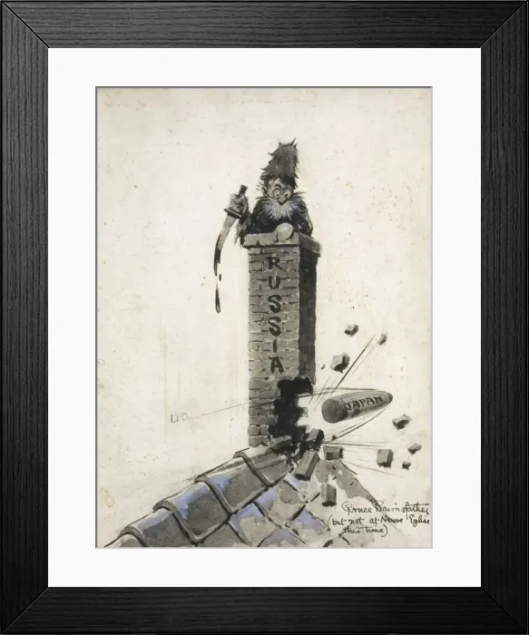 Framed Print : They ve Evidently Seem Me by Bruce Bairnsfather Framed Print : They ve Evidently Seem Me by Bruce Bairnsfather