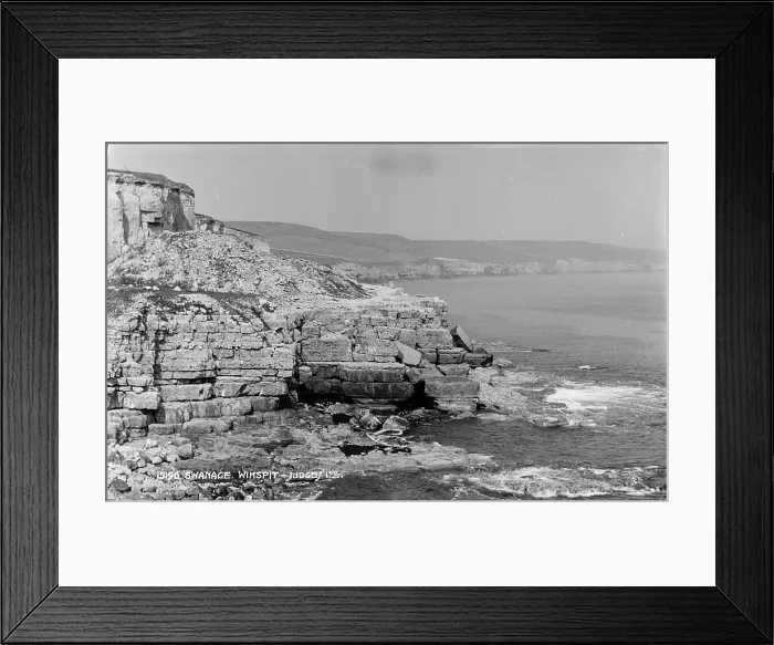 Framed Print : Coastal Cliffs at Winspit Framed Print : Coastal Cliffs at Winspit