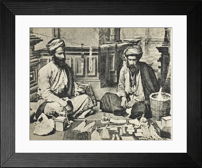 Framed Print : Izmir, Turkey - Jewish bead seller Framed Print : Izmir, Turkey - Jewish bead seller