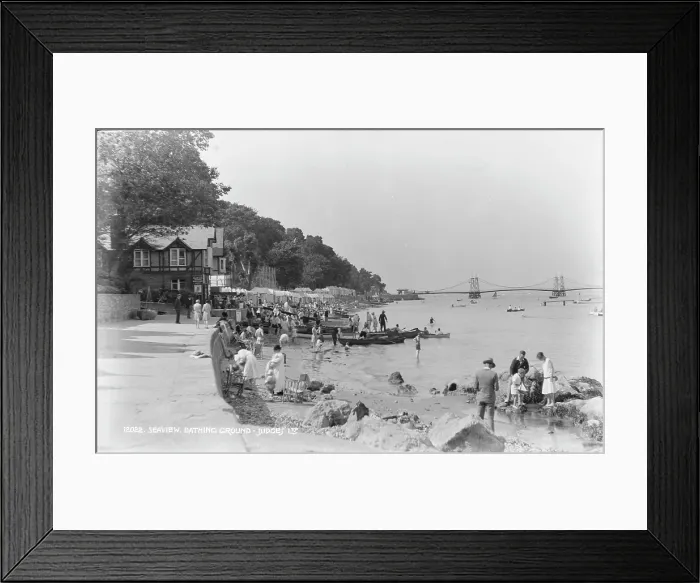 Framed Print : Seaview Bathing Ground Framed Print : Seaview Bathing Ground