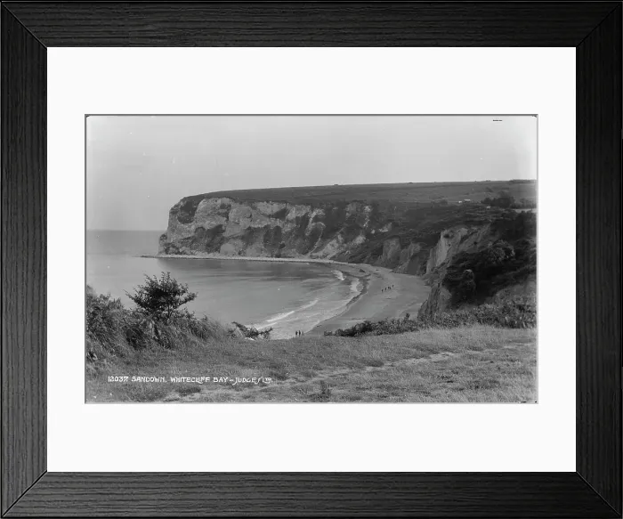 Framed Print : Scenic View of Whitecliff Bay Framed Print : Scenic View of Whitecliff Bay